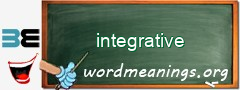 WordMeaning blackboard for integrative